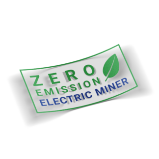 Zero Emission Electric Miner Sticker